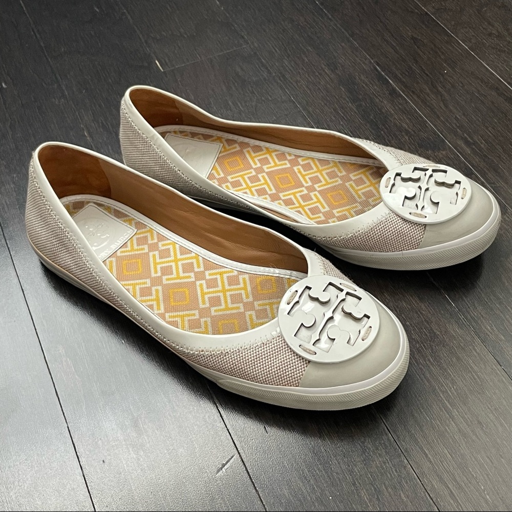 Tory Burch canvas flats shoes